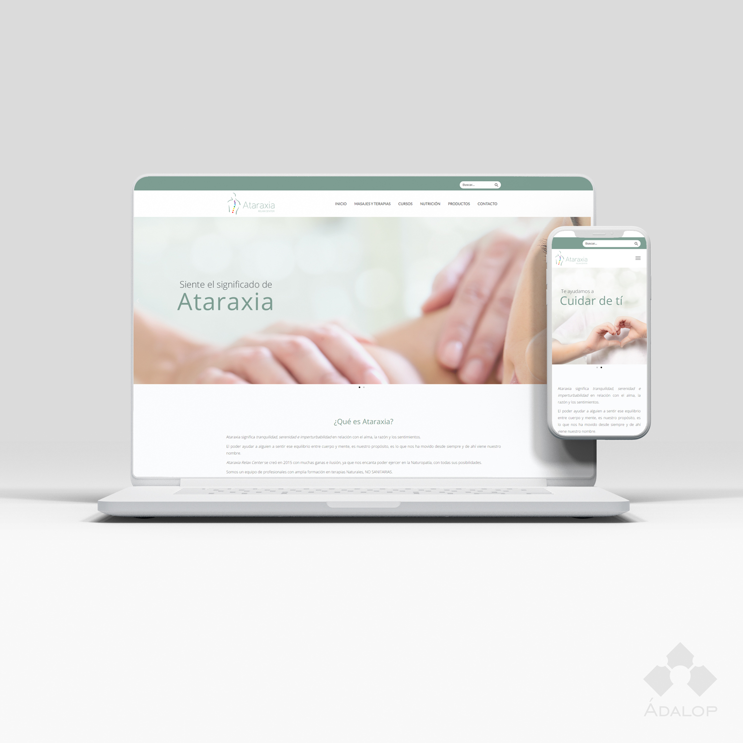 Web corporativa – Ataraxia relax center